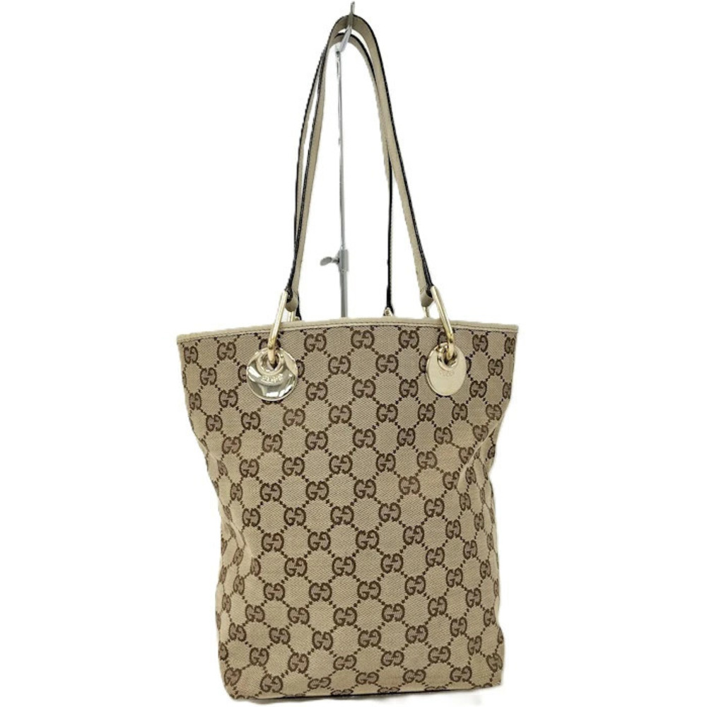 Gucci Handbag Tote Bag GG Canvas Brown